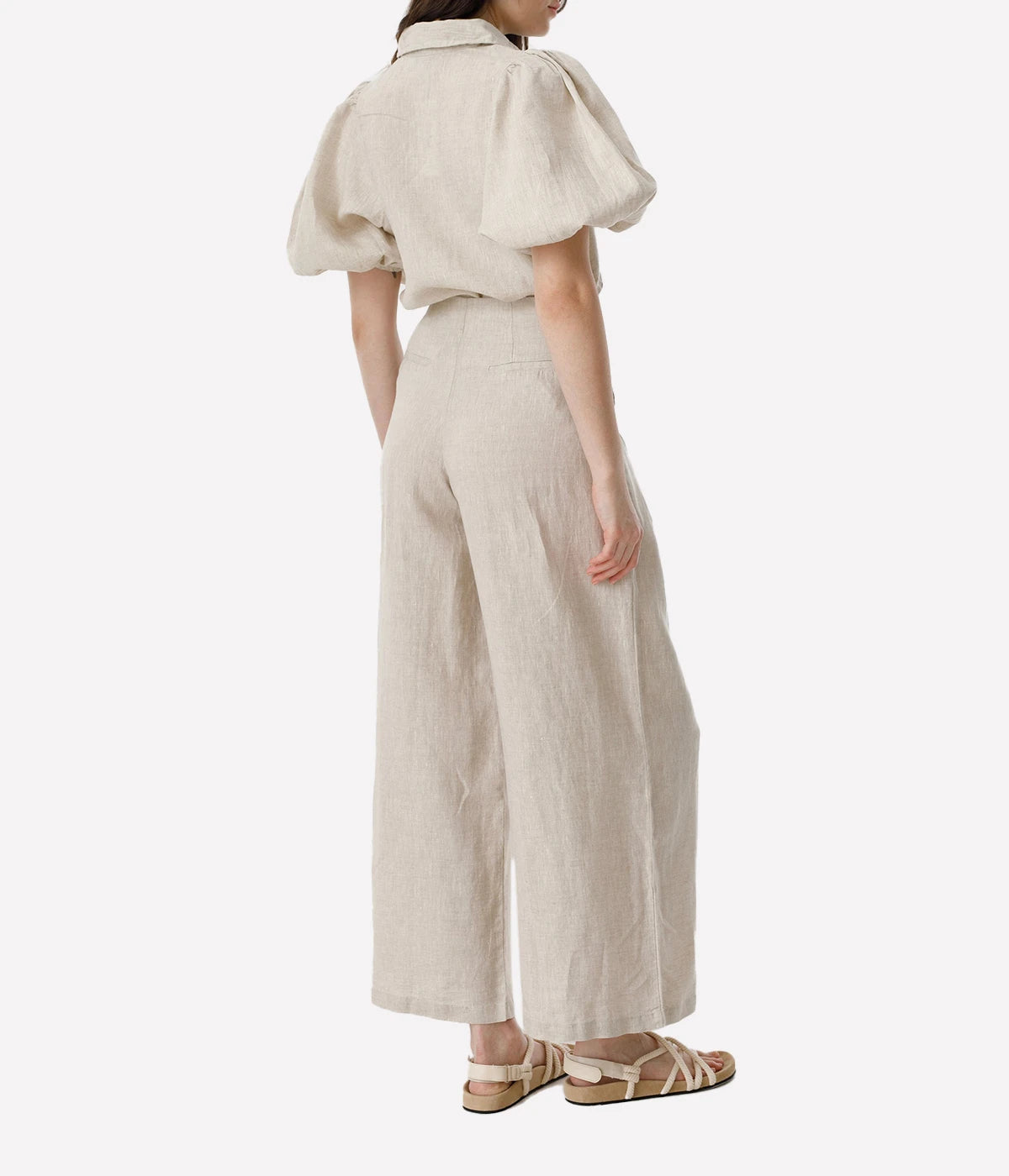 Culotte Linen Pant in Natural