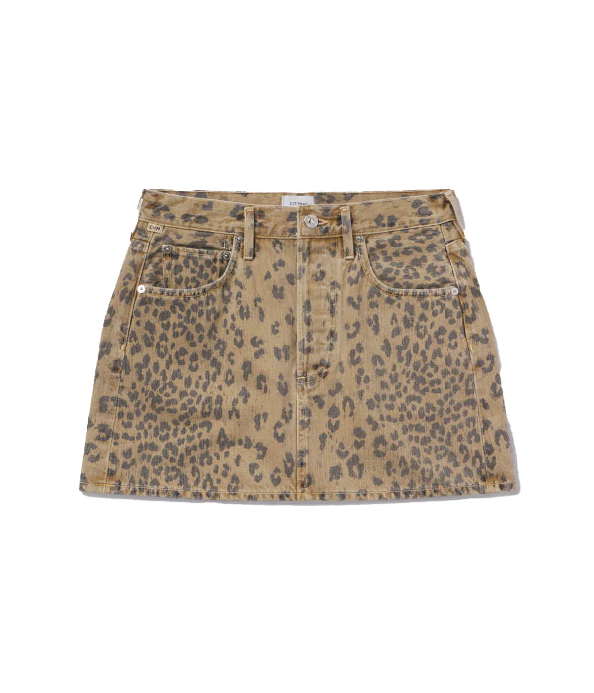 Ramona Mini Skirt in Natural Cheetah