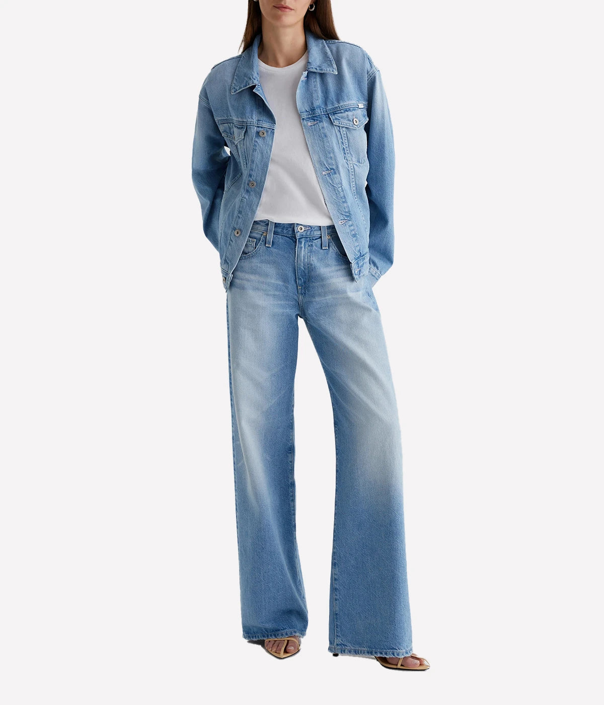 Adria Wide Leg Jean in Siren