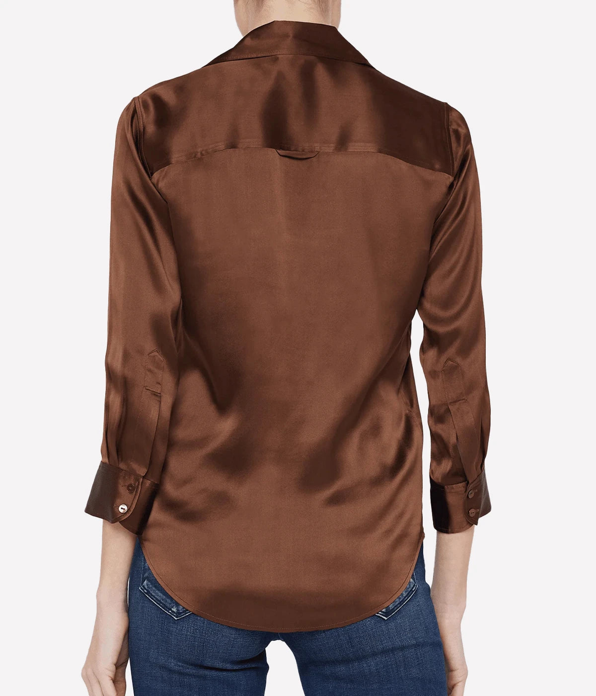 Dani 3/4 Sleeve Blouse in Hot Fudge