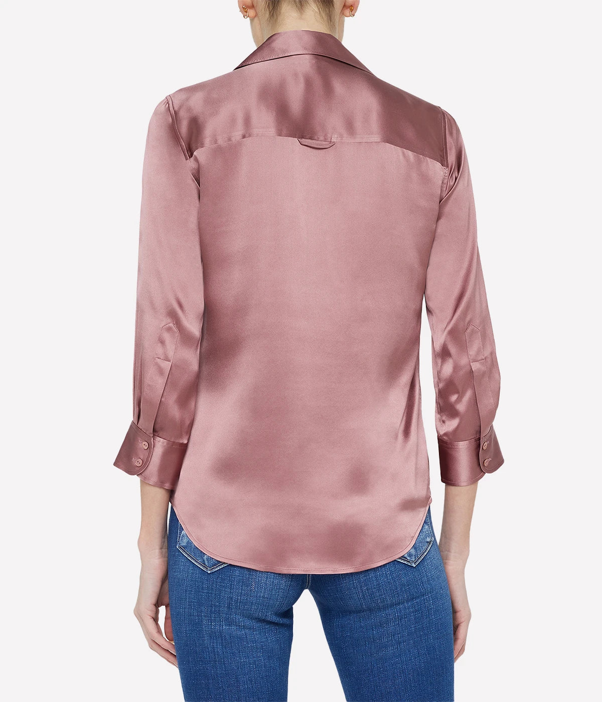 Dani 3/4 Sleeve Blouse in Mauve Rose