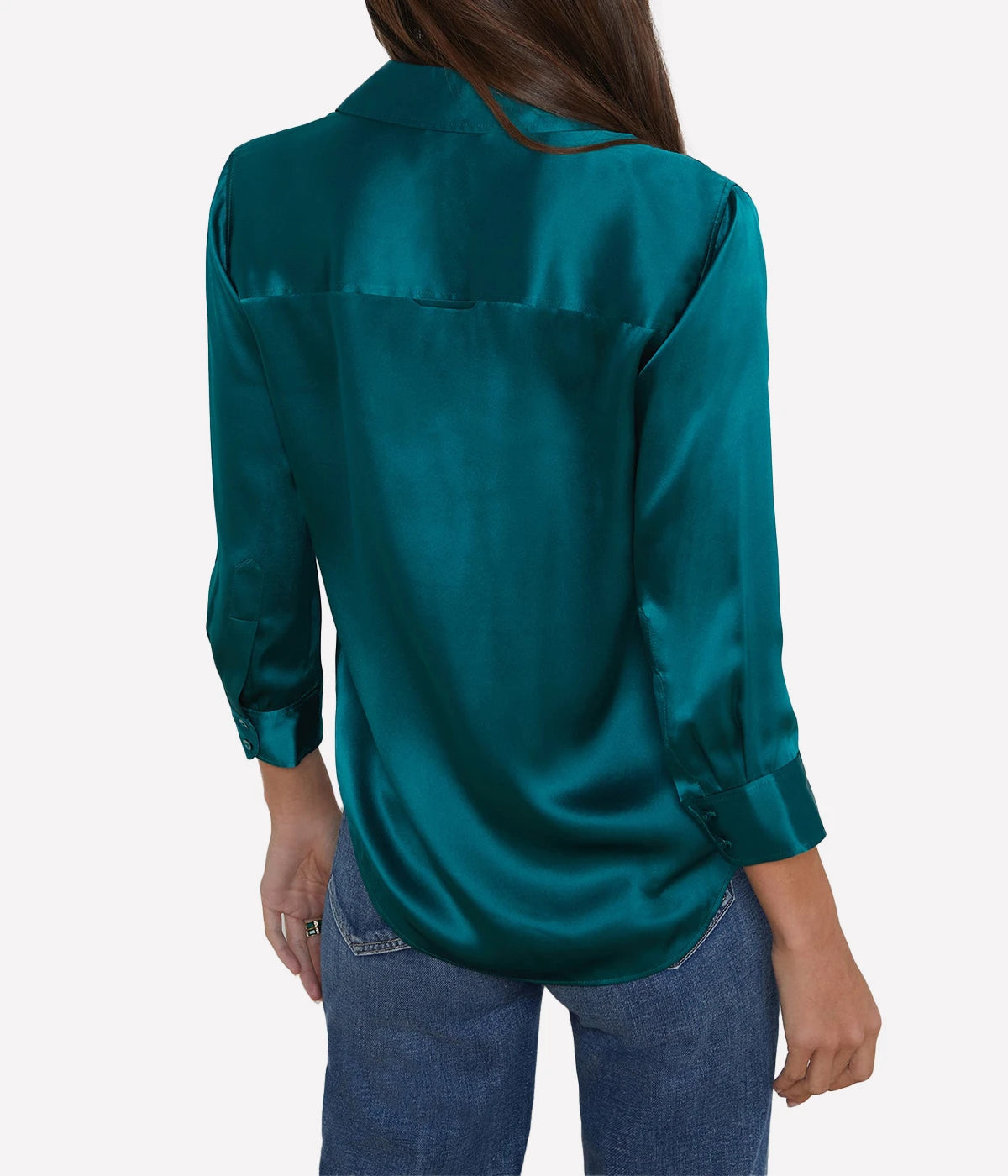 Dani 3/4 Sleeve Blouse in Ocean