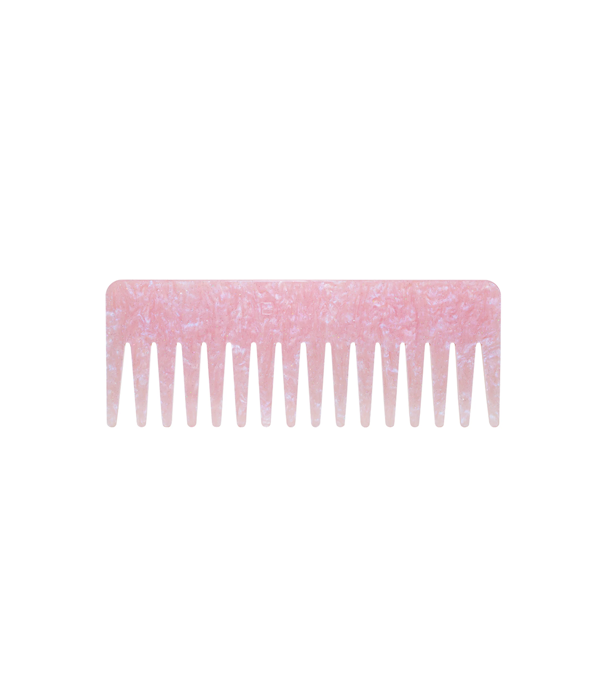 Calexico Detangling Comb in Tortoise Shell, Pink Sugar, made from cellulose acetate for wet and dry hair, wide-toothed design for all hair types."