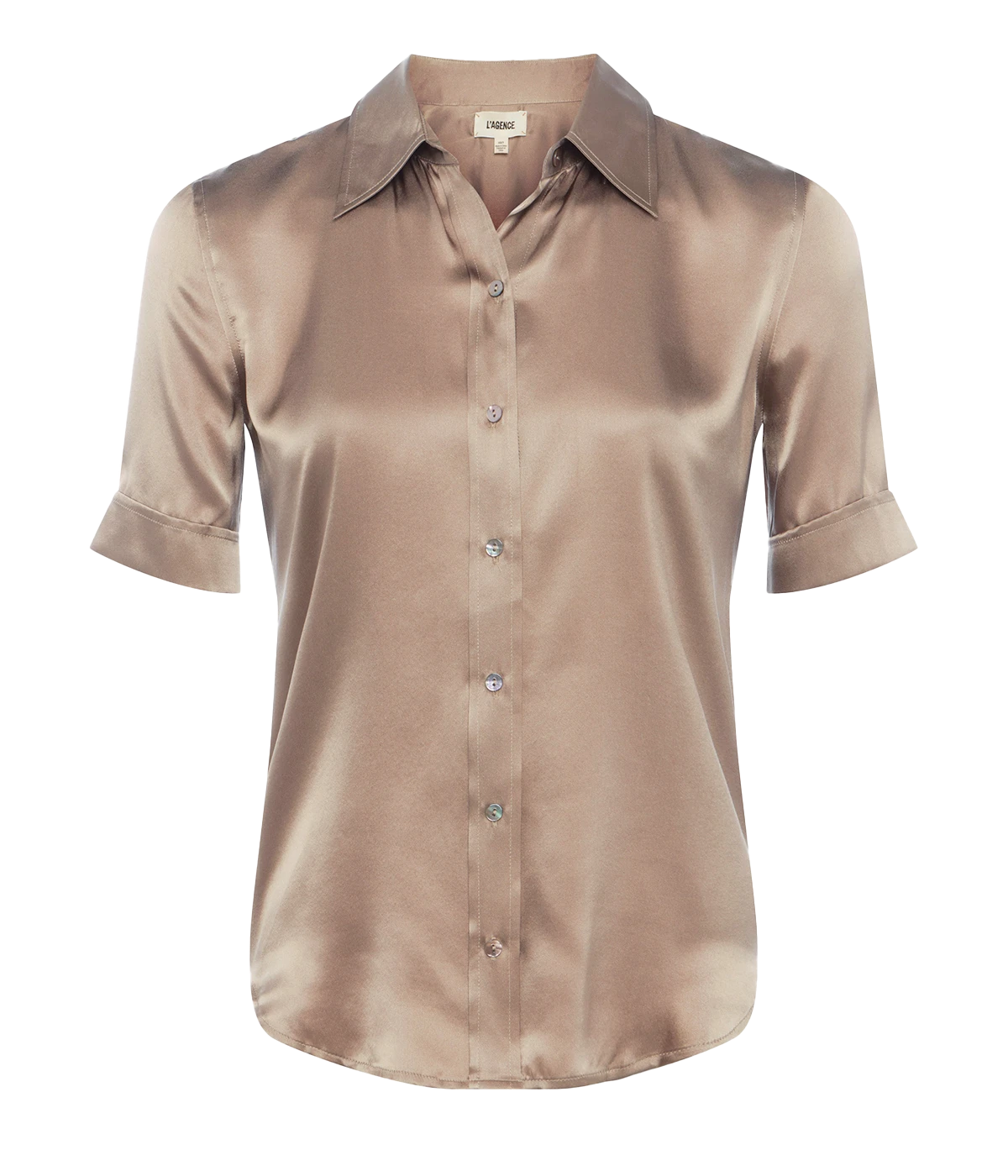 Ellah Short Sleeve Blouse in Dark Cappuccino