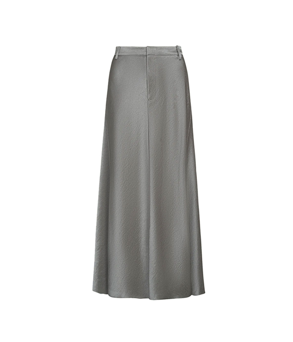 Satin Trouser Skirt in Smoky Moss