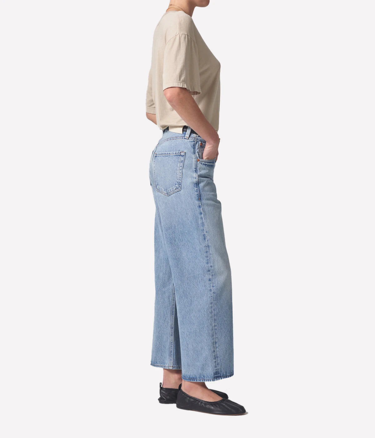 Gaucho Vintage Wide Leg Jean in Misty