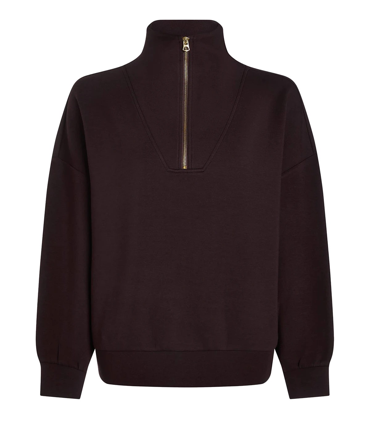 Hawley Half Zip Sweater in Coffee Bean