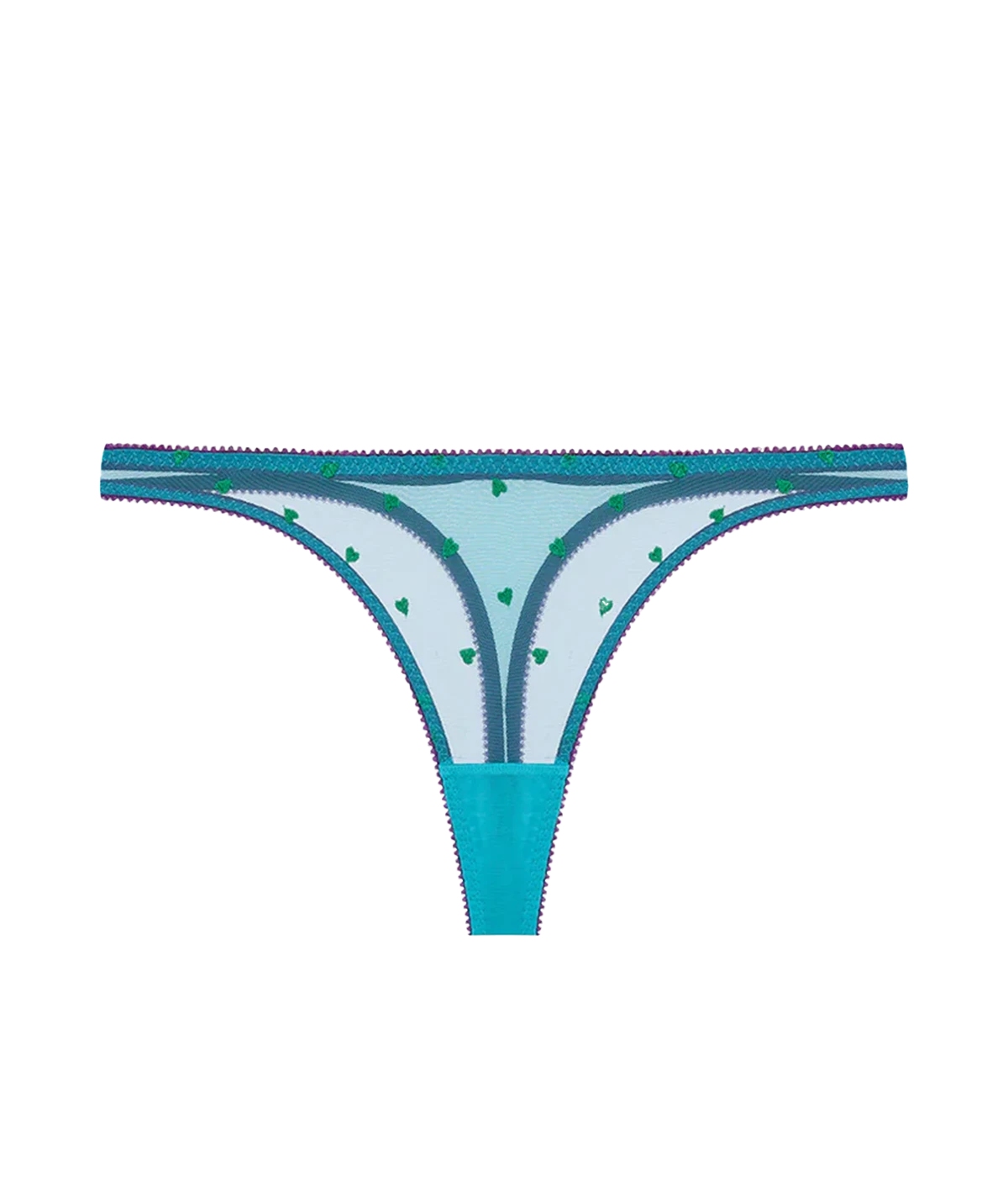 Nelle Heart Embroidery Thong