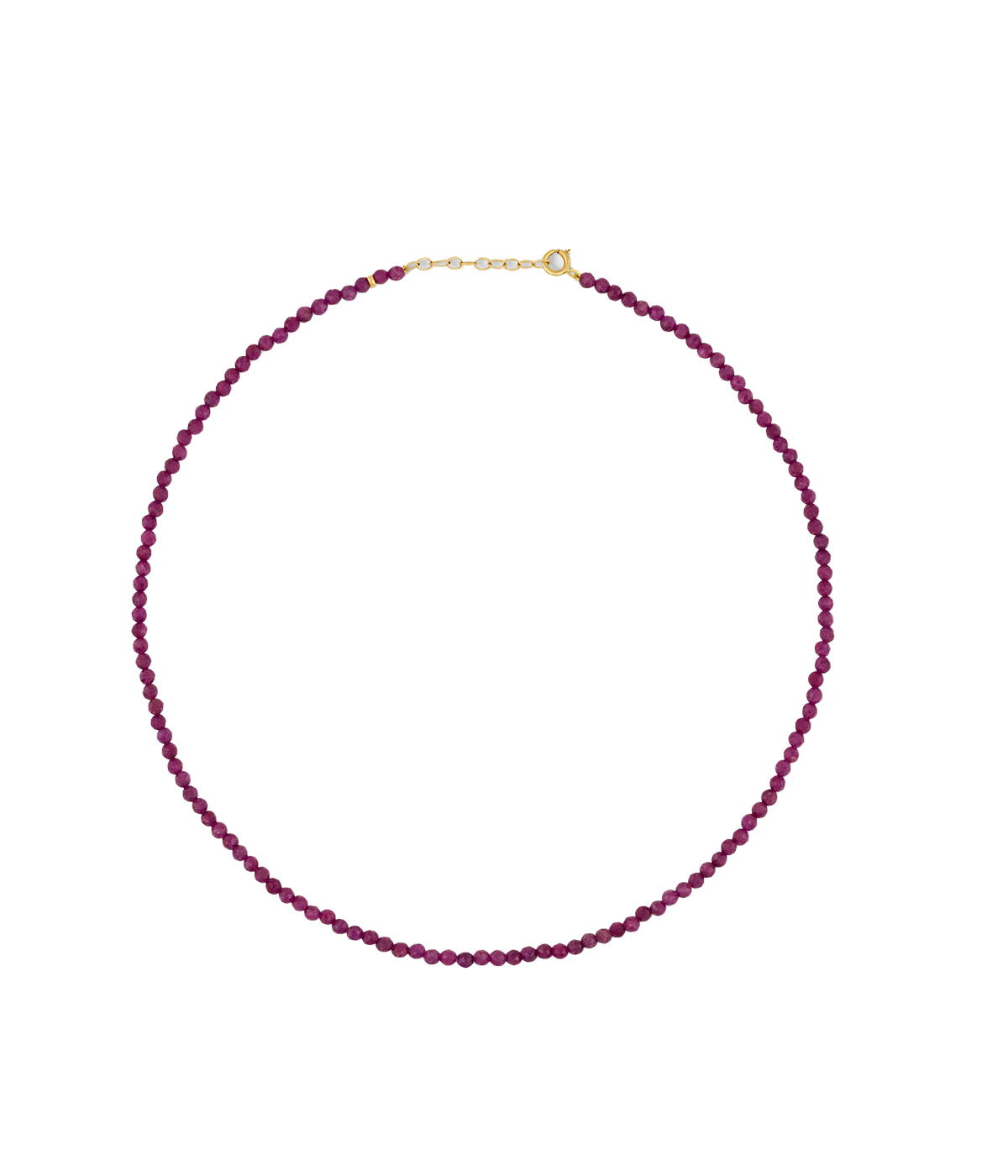 Precious Stone Necklace in Ruby