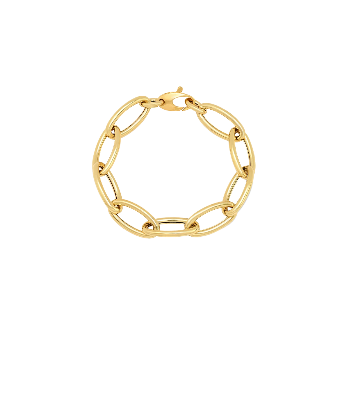 Jumbo Link Bracelet in 14k Yellow Gold