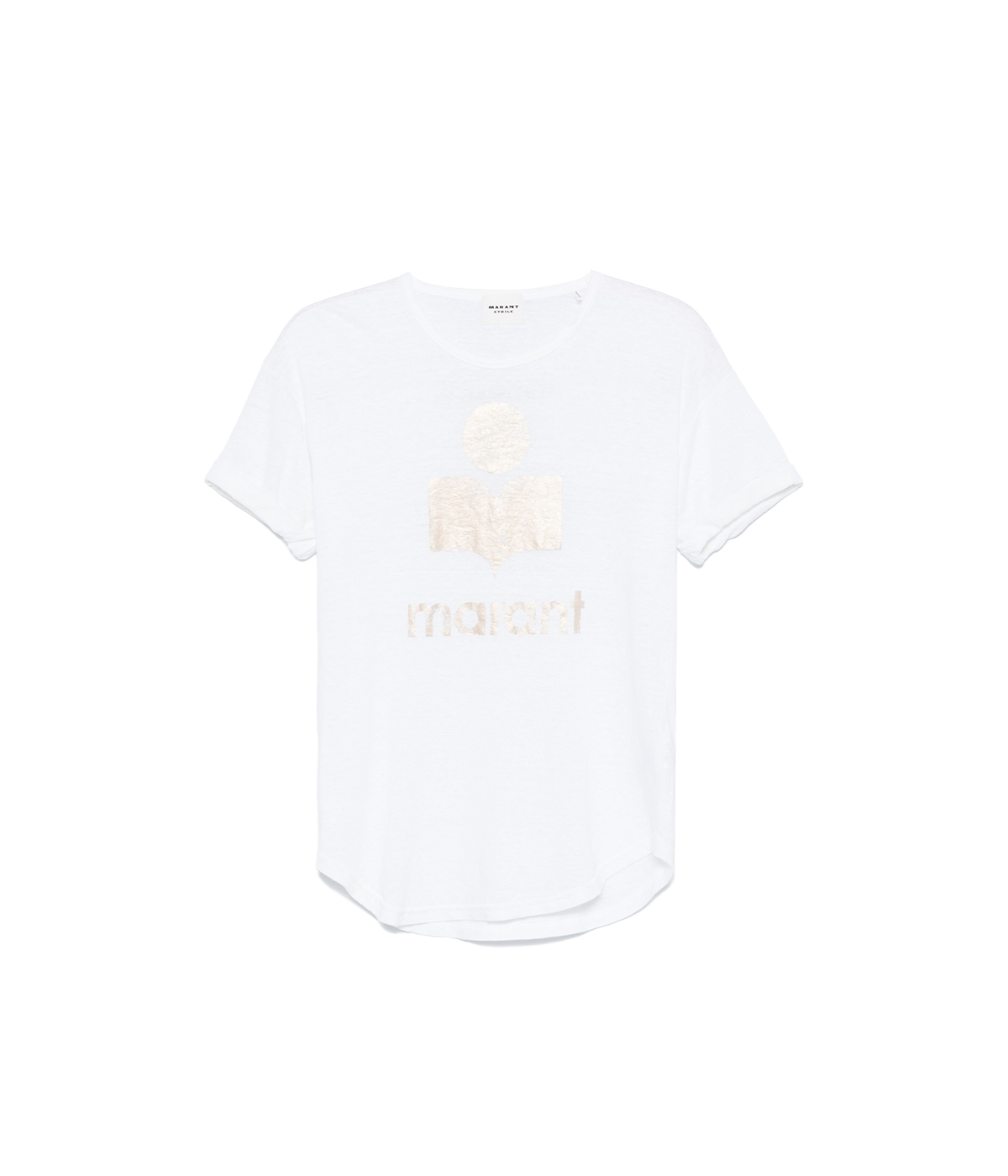 Koldi T-Shirt in White and Light Gold