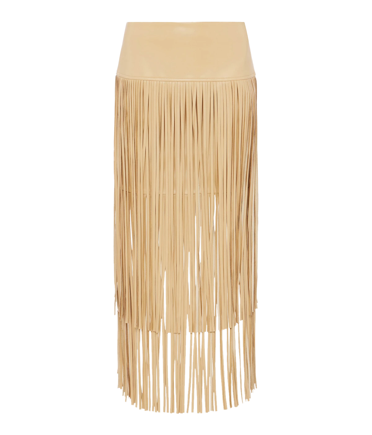 Karolina Fringe Skirt in Croissant