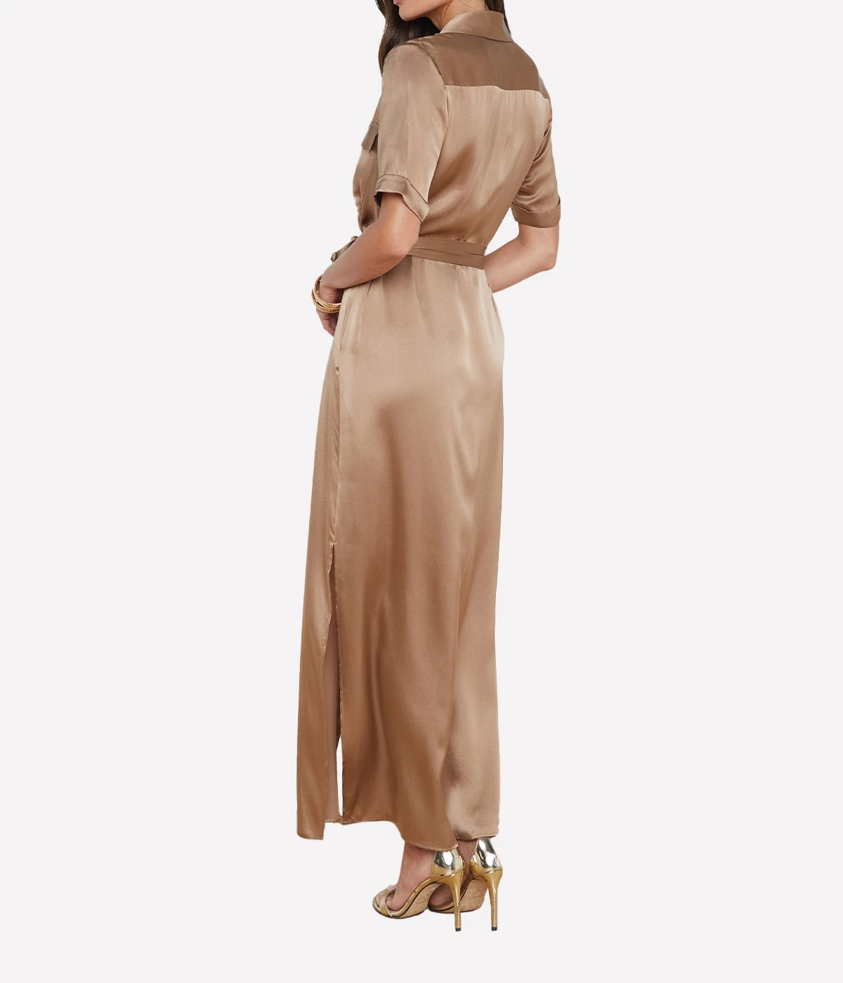 Klement Cargo Pocket Dress in Dark Cappuccino