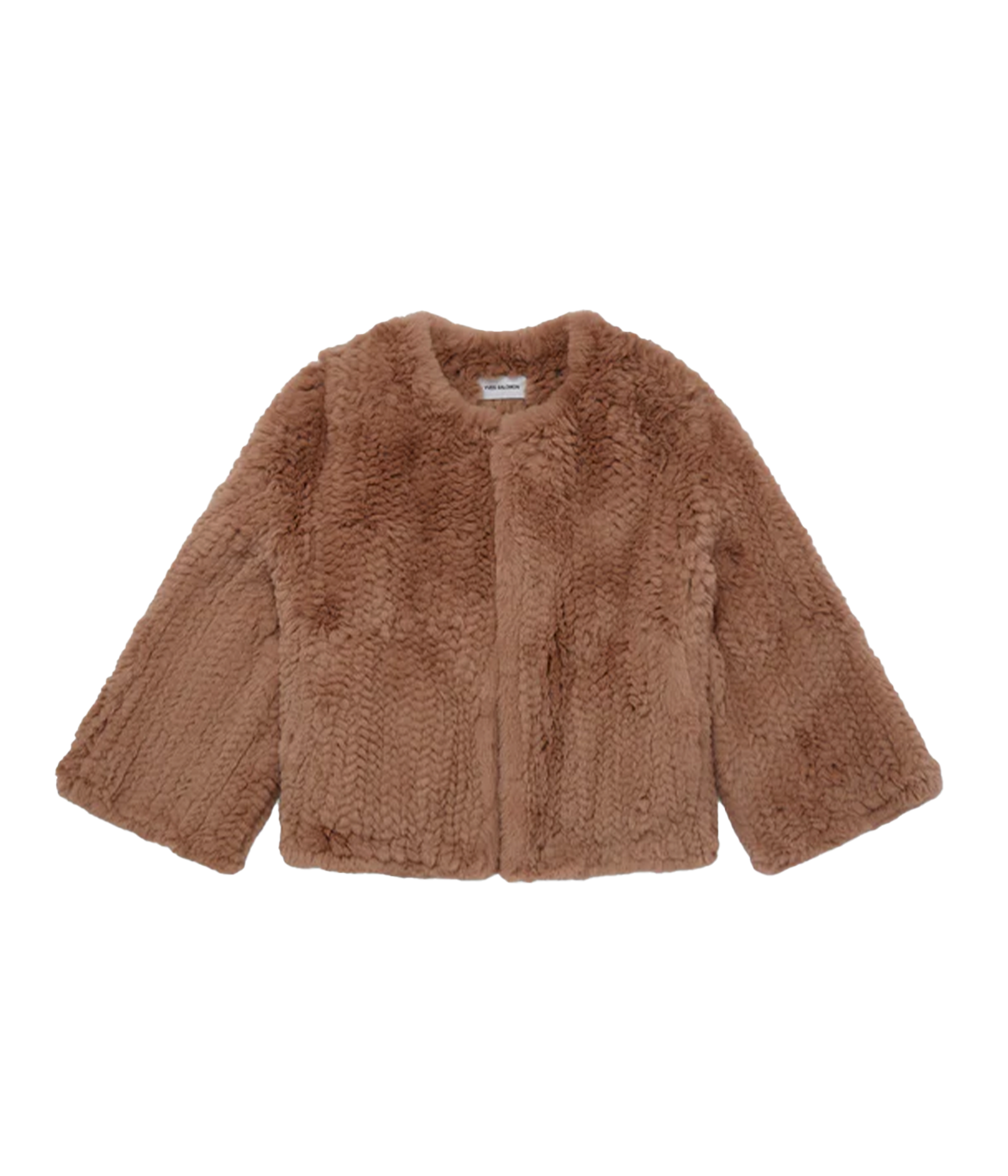 Knitted Rex Rabbit Fur Jacket in Madeline