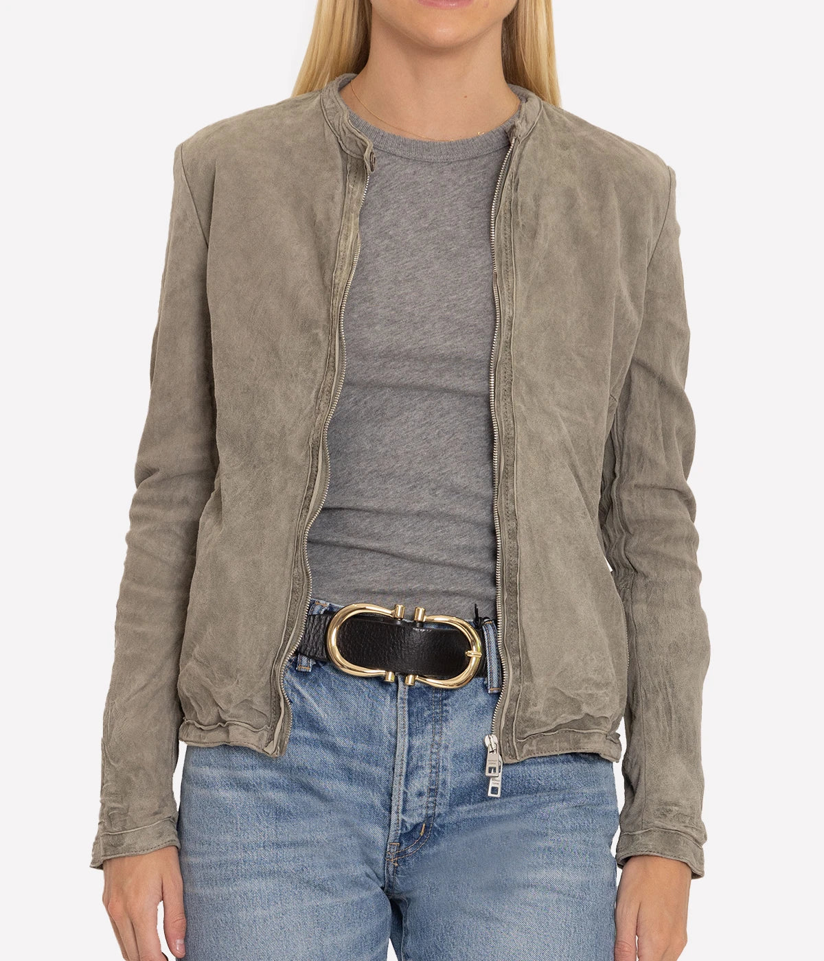 *FINAL SALE*LEATHER JACKET in Abbey