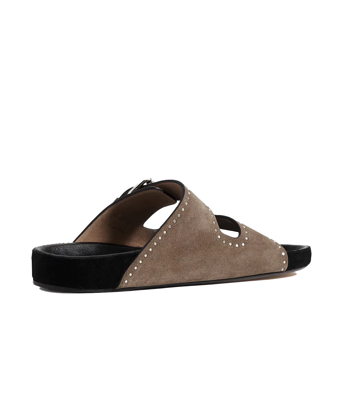 Lennyo Sandal in Taupe Suede