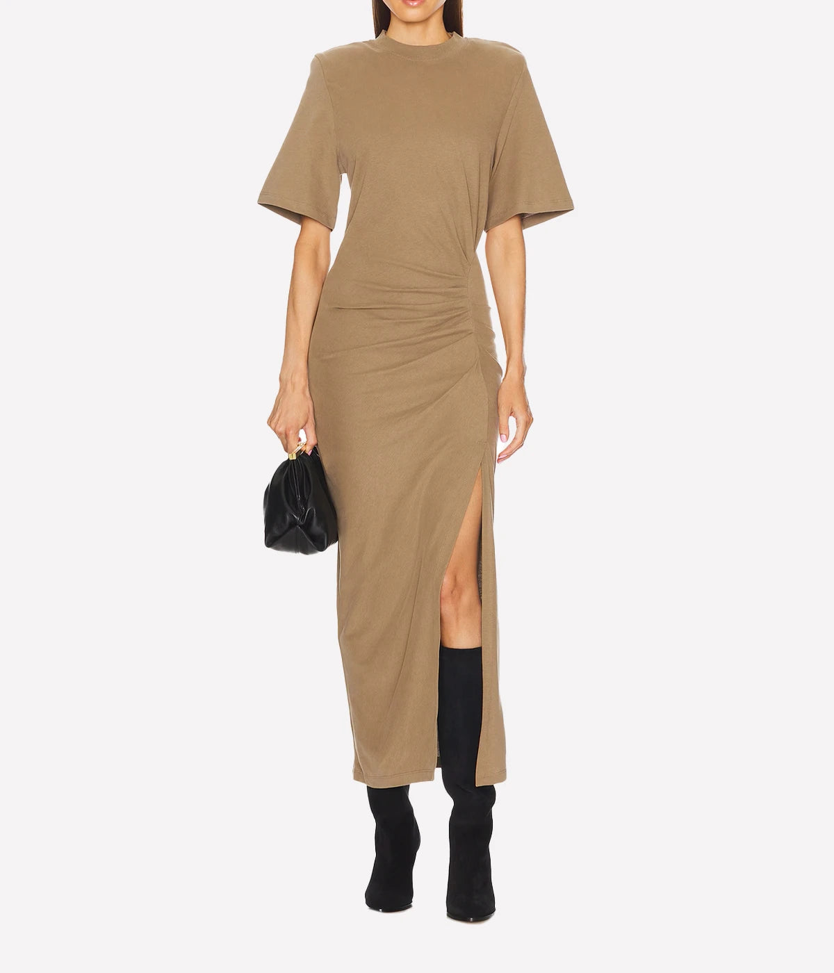 Lexia Dress in Light Khaki