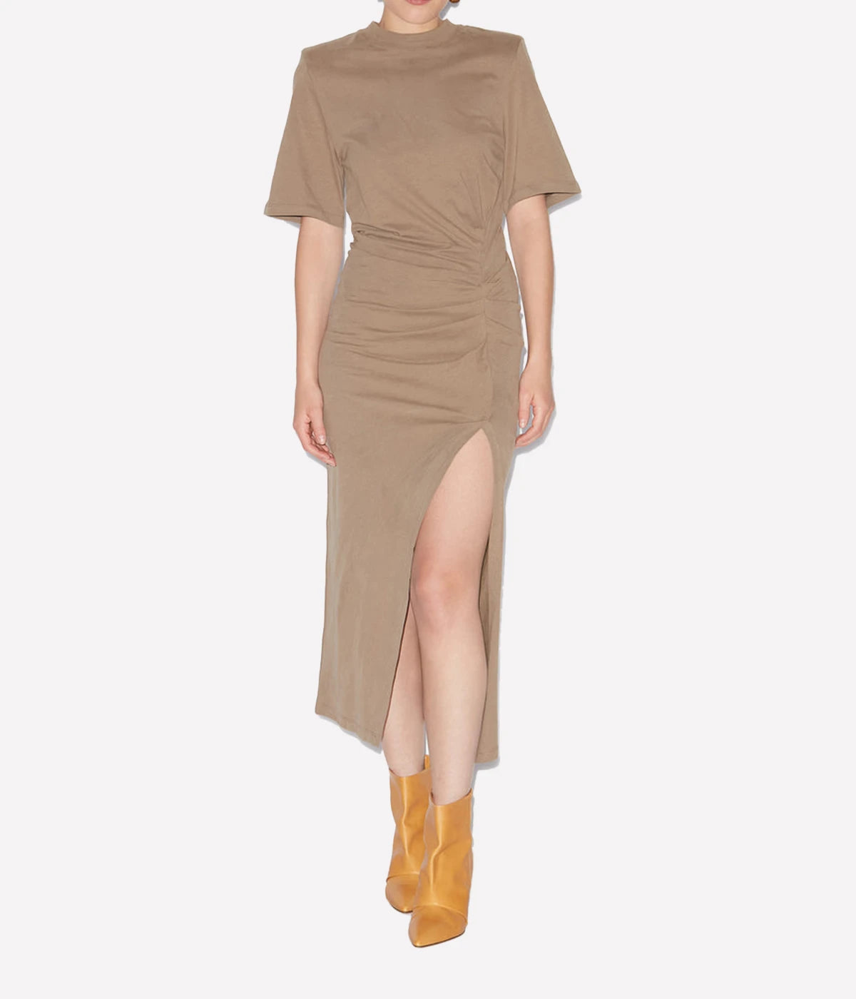 Lexia Dress in Light Khaki