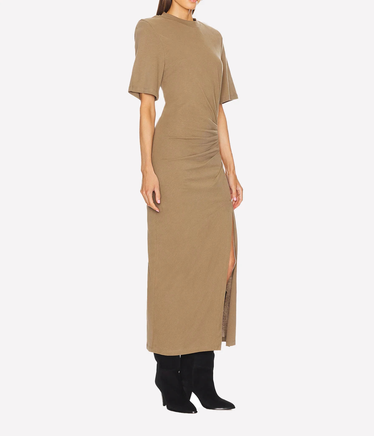 Lexia Dress in Light Khaki