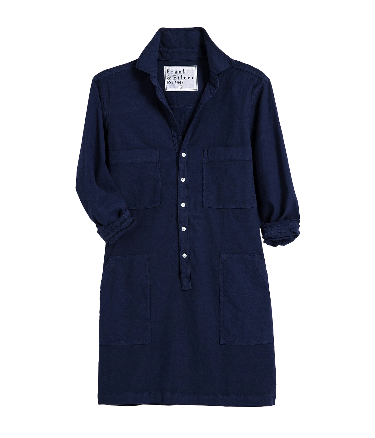 Long Sleeve Playsuit Dress in Navy