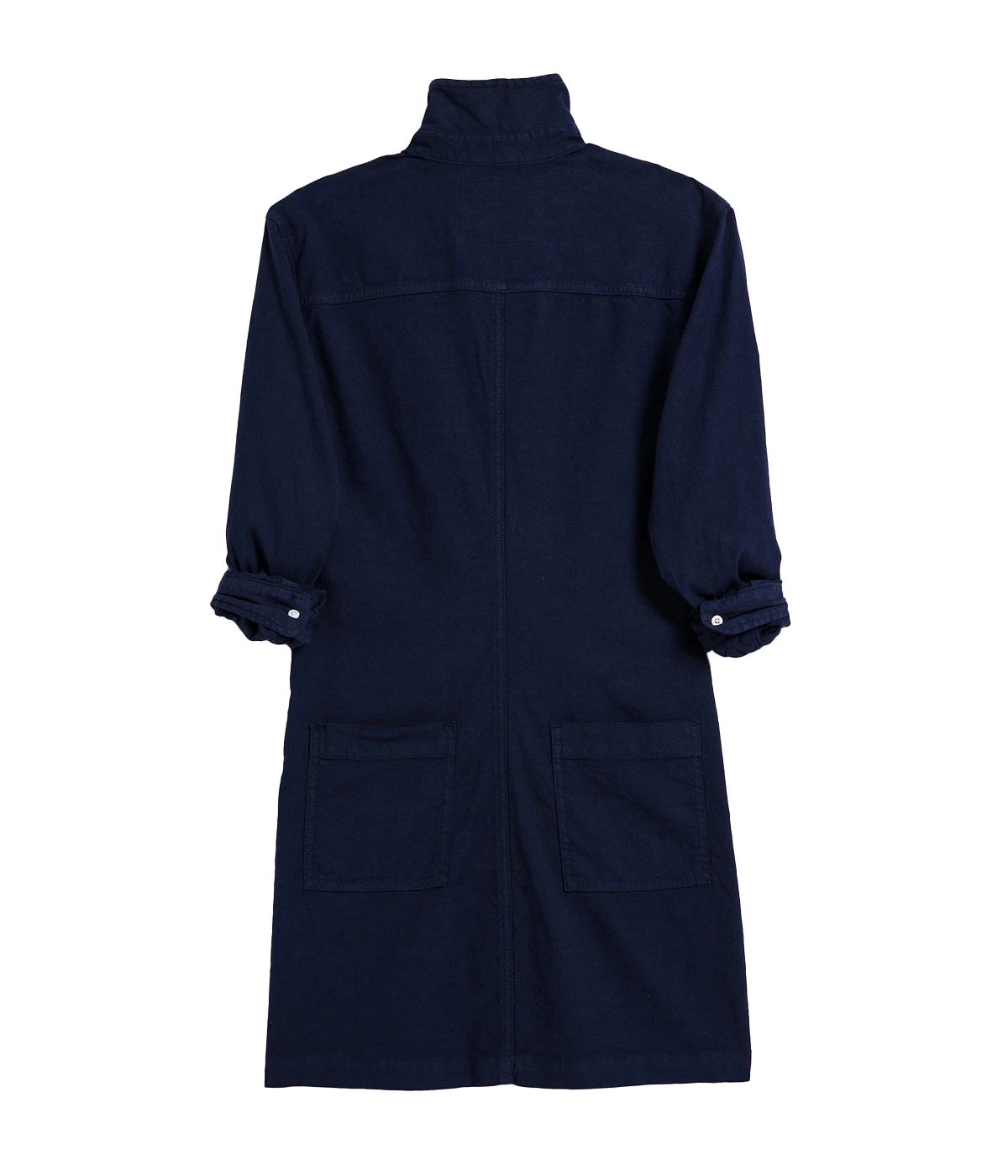 Long Sleeve Playsuit Dress in Navy