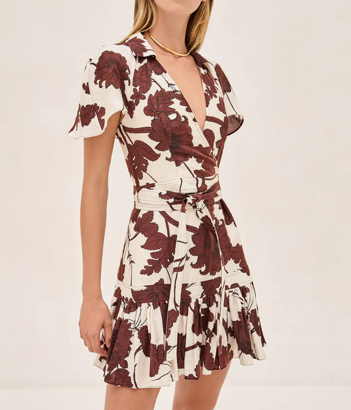 Melba Dress in Obsidian Brown