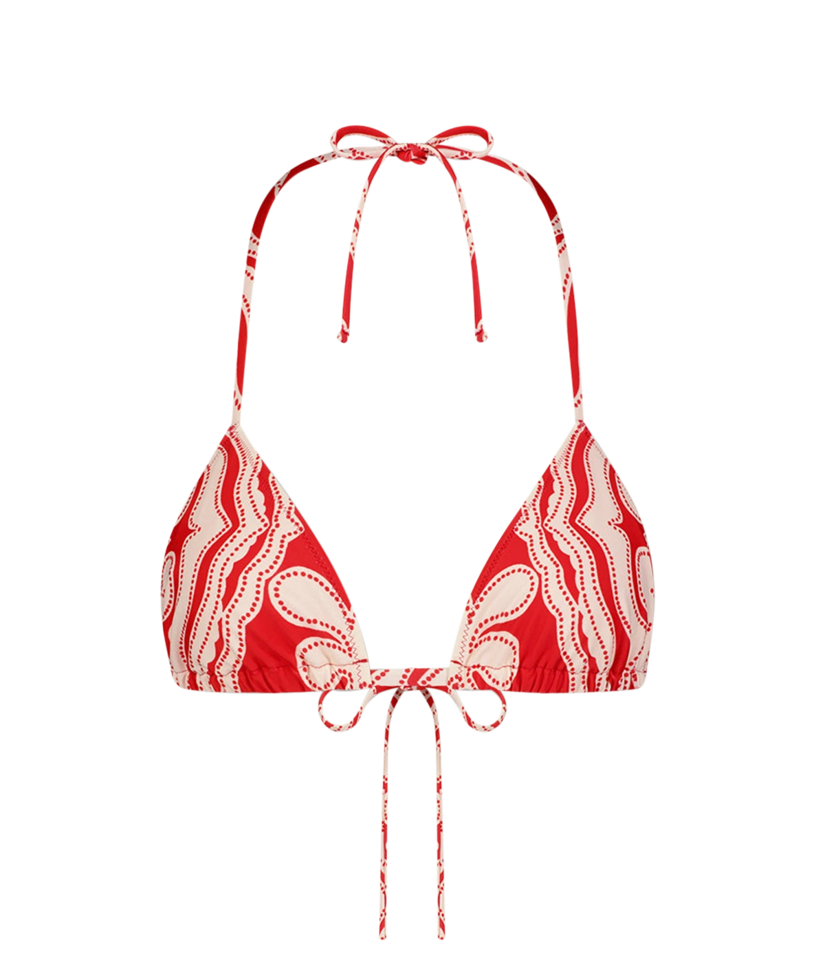 Fully Lined Triangle Bikini Top: This swimwear staple offers comfort and style without compromising on support, featuring a flattering triangle cut.
No Padding: Designed for a natural shape, this top is perfect for those who prefer a minimalist feel while still looking chic.
Adjustable String Ties: With ties around the neck and back, this bikini top accommodates a variety of body types, ensuring a customizable and secure fit.
Versatile Pairing: Ideal for pairing with the matching string bikini bottom, this 