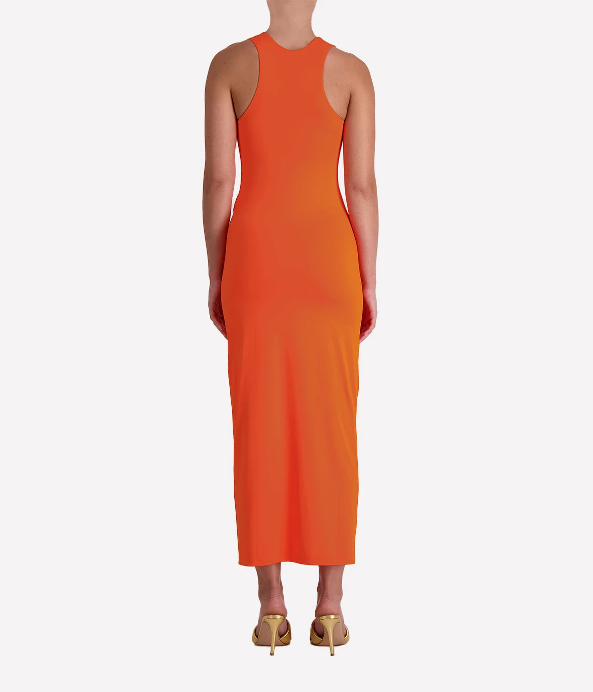 Ceibo Mich Midi Dress in Orange