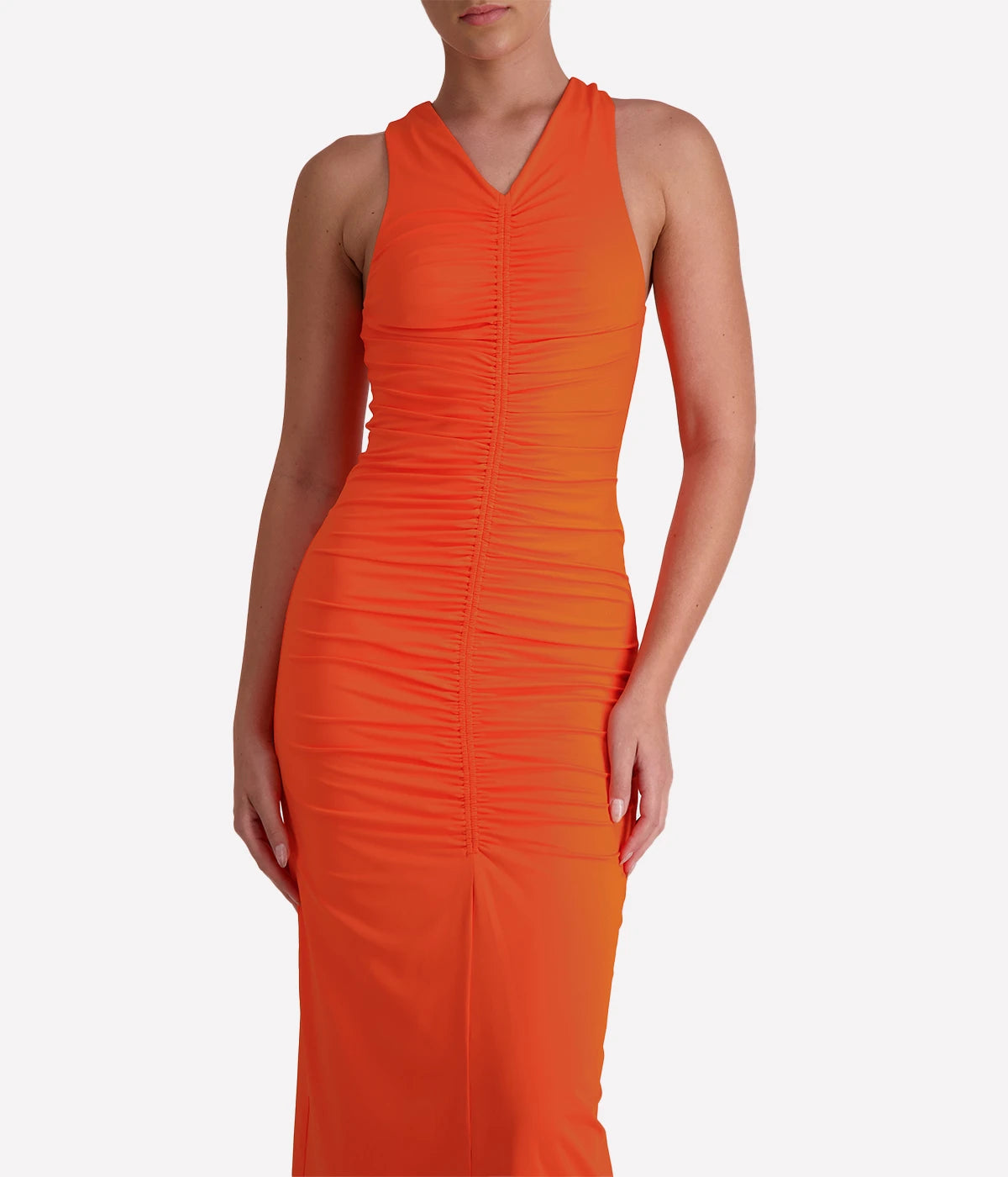 Ceibo Mich Midi Dress in Orange