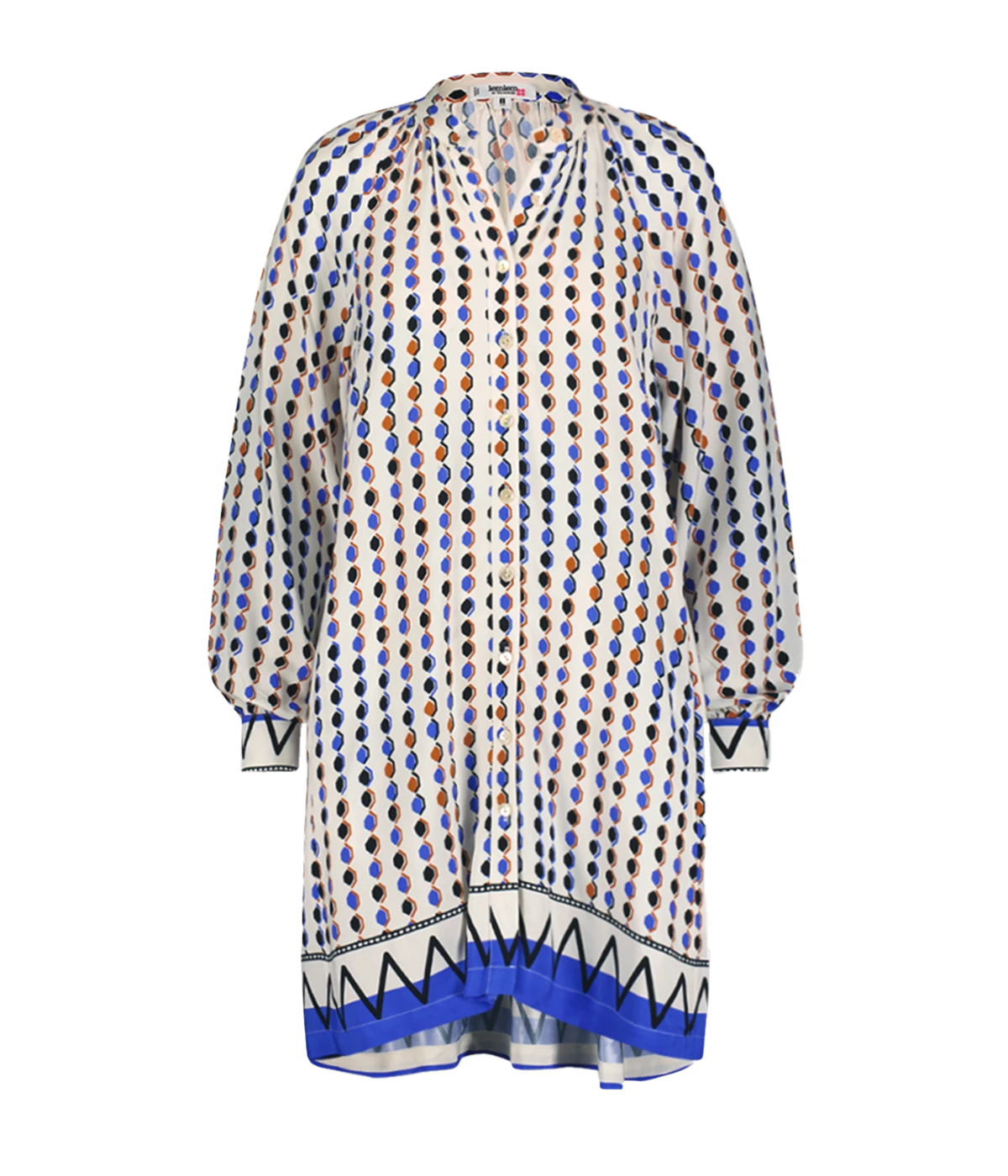 Meaza Button Up Dress in Nitafi Cream