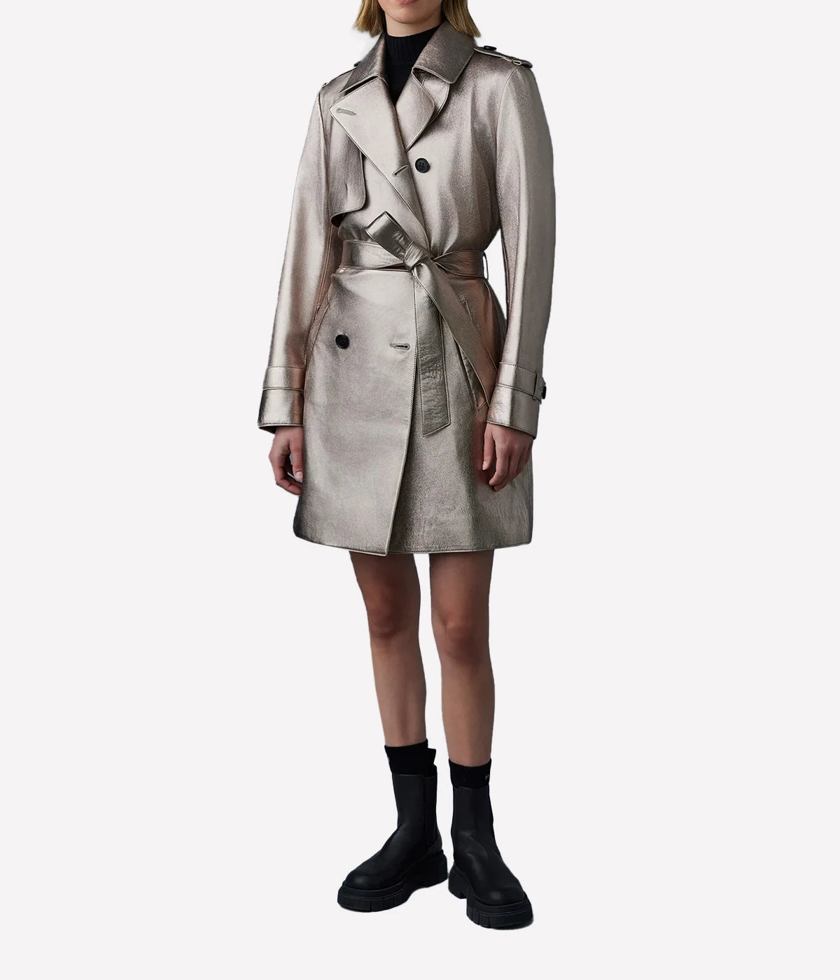 Mely Trench Coat in Quartz