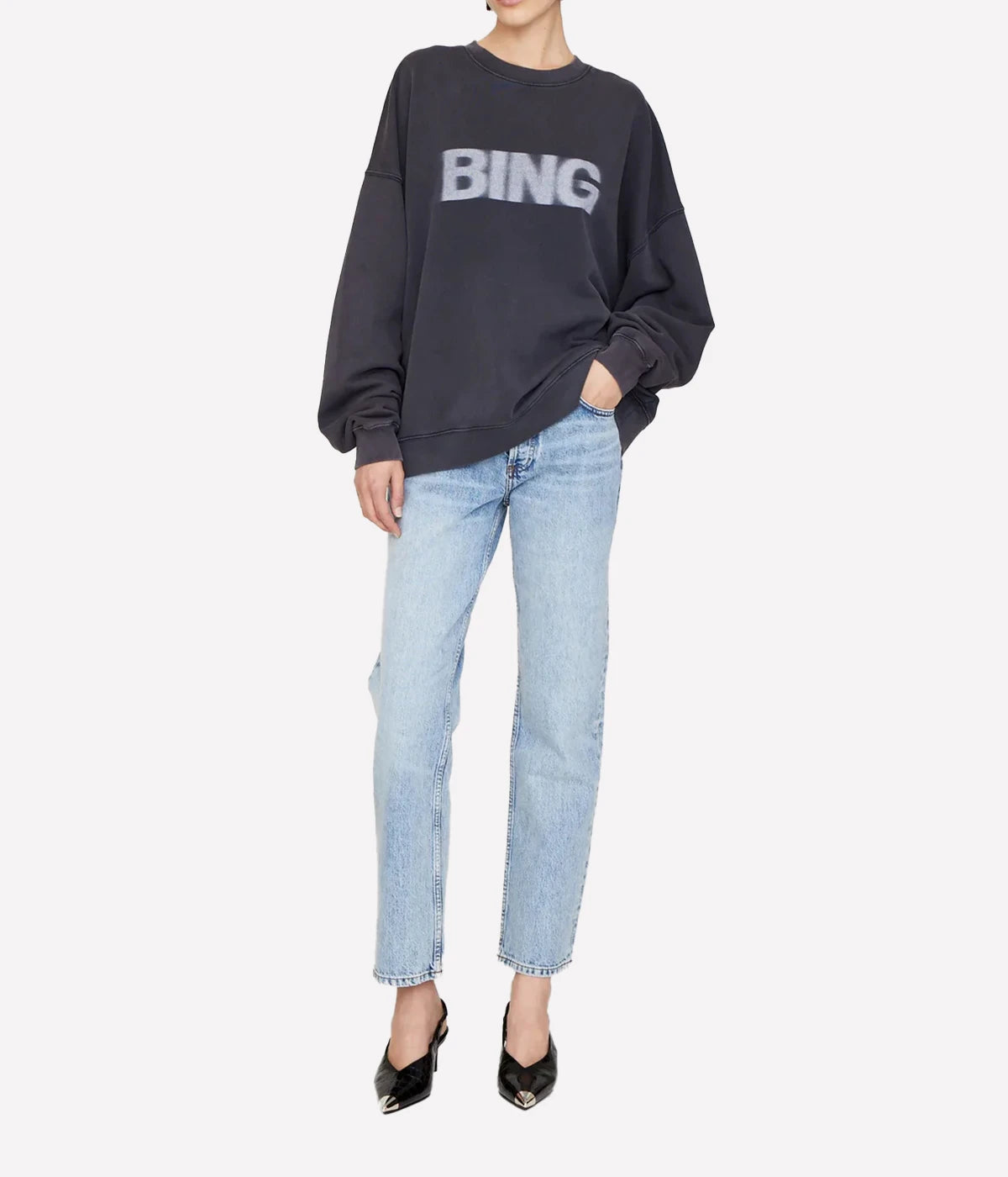 Miles Sweatshirt Blur in Vintage Black