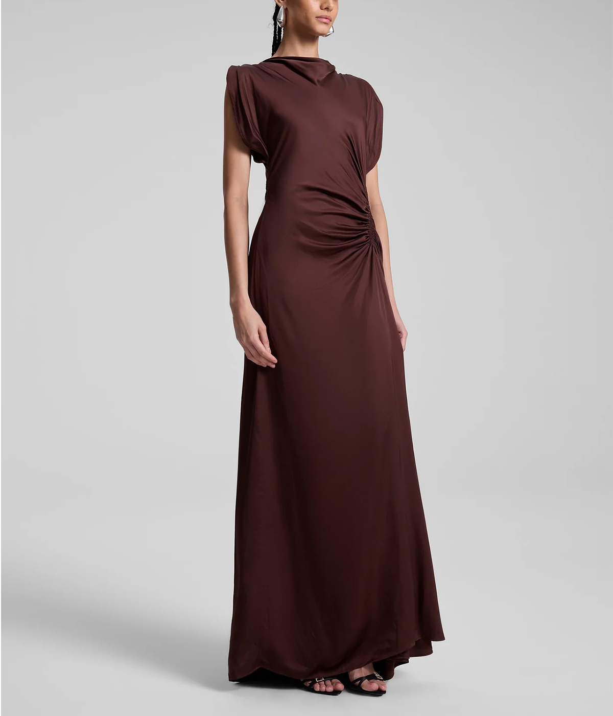 Nadia Gown in Chocolate Plum