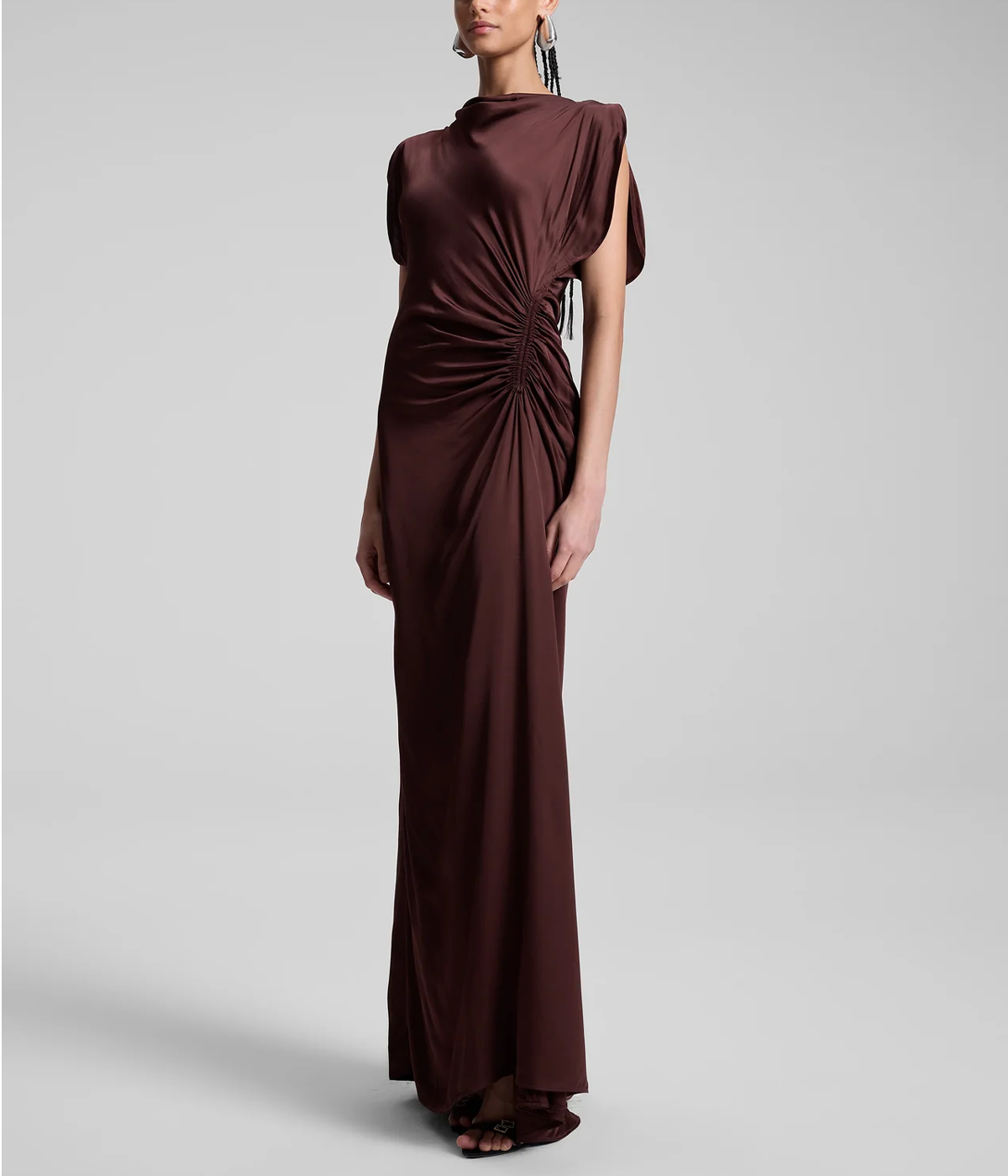 Nadia Gown in Chocolate Plum