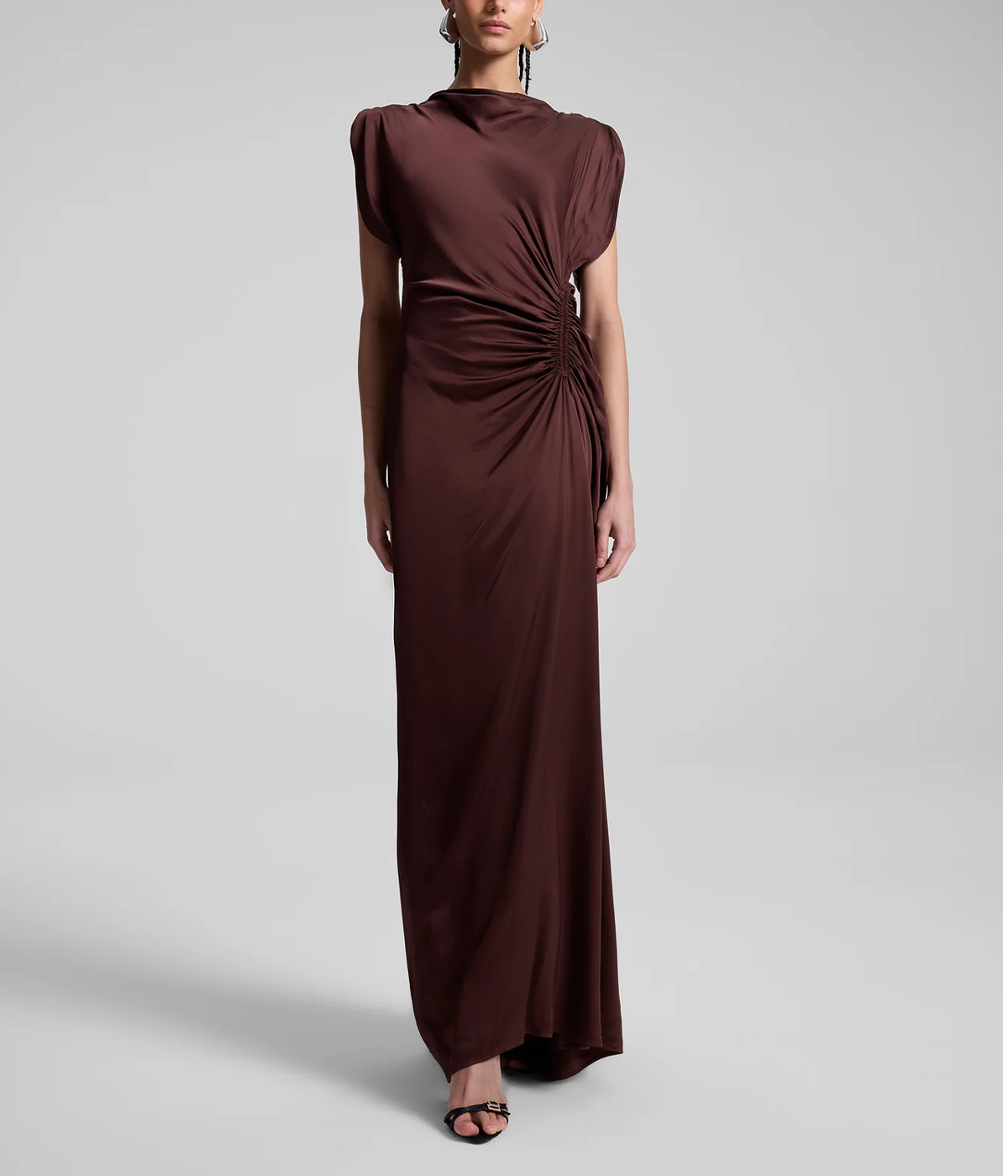 Nadia Gown in Chocolate Plum