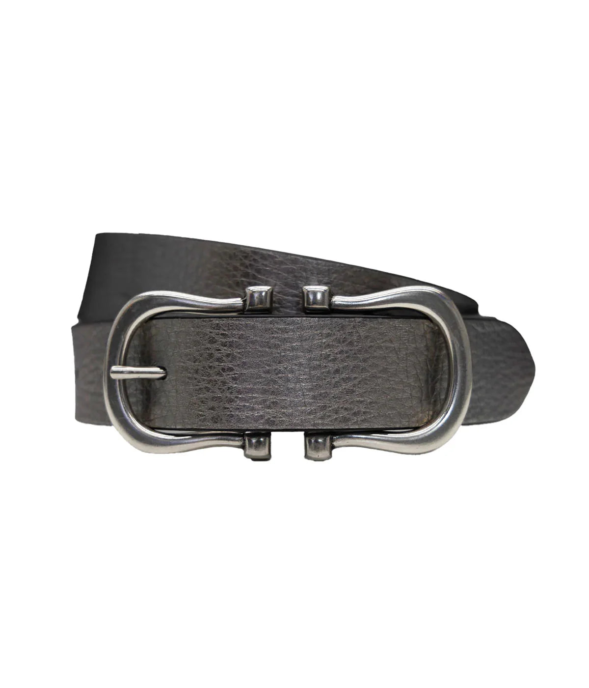 Baby Silver Nicky X Belt in Black