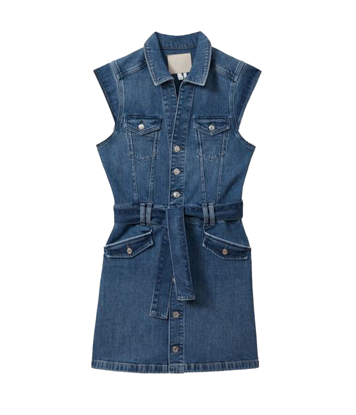 Introducing the Jaxsyn Belted Denim Mini Dress: Timeless Style Meets Everyday Comfort

Elevate your wardrobe with the Jaxsyn Belted Denim Mini Dress, a structured yet comfortable piece designed for the modern woman. Made from premium soft stretch denim, this mini dress combines style and functionality, making it a must-have for any fashion enthusiast.

Key Features:
Flattering V-Neckline: The elegant V-neckline enhances your silhouette, making it perfect for both casual and dressier occasions.

Button-Front