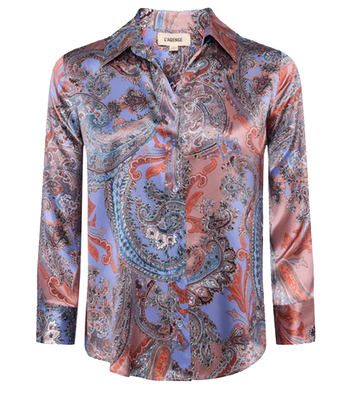 Dani 3/4 Sleeve Blouse in Periwinkle Multi French Paisley