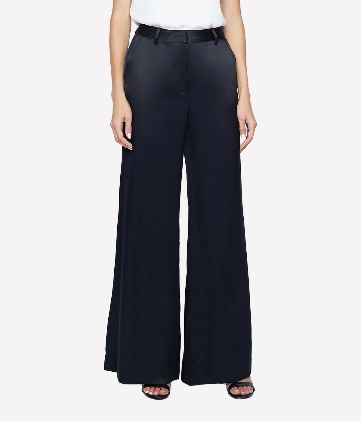 Pilar Wide Leg Pant in Black