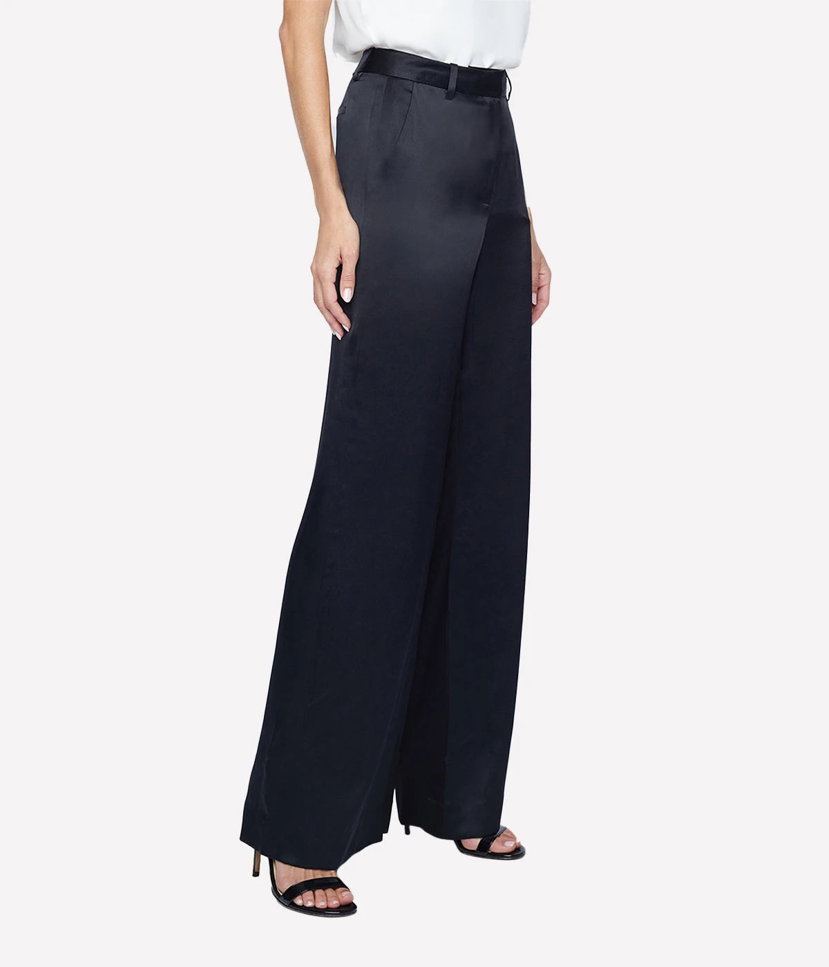 Pilar Wide Leg Pant in Black