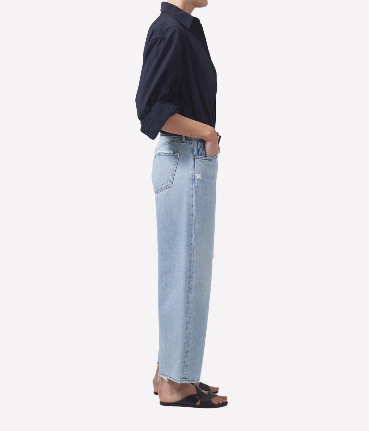 Pina Low Rise Baggy Jean in Cascade