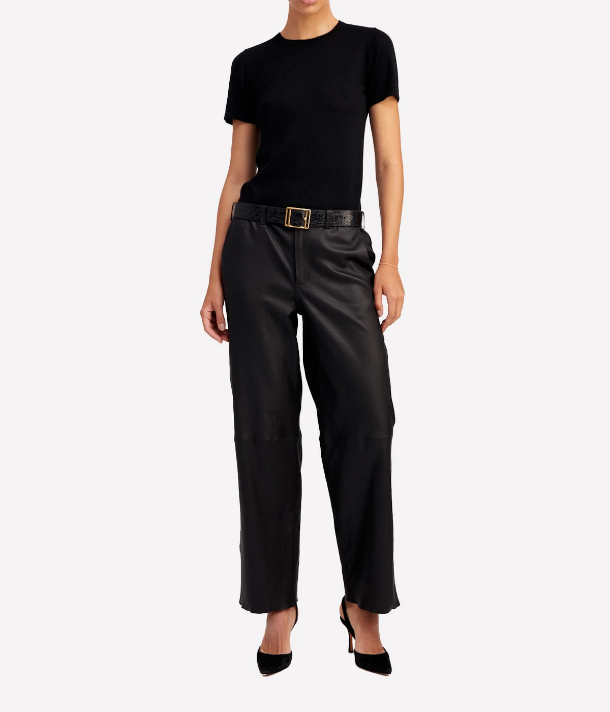 Relaxed Trousers in Black