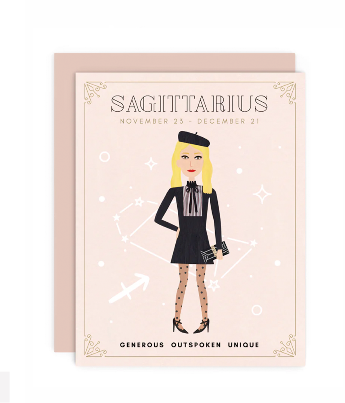 Zodiac Babe Card in Sagittarius