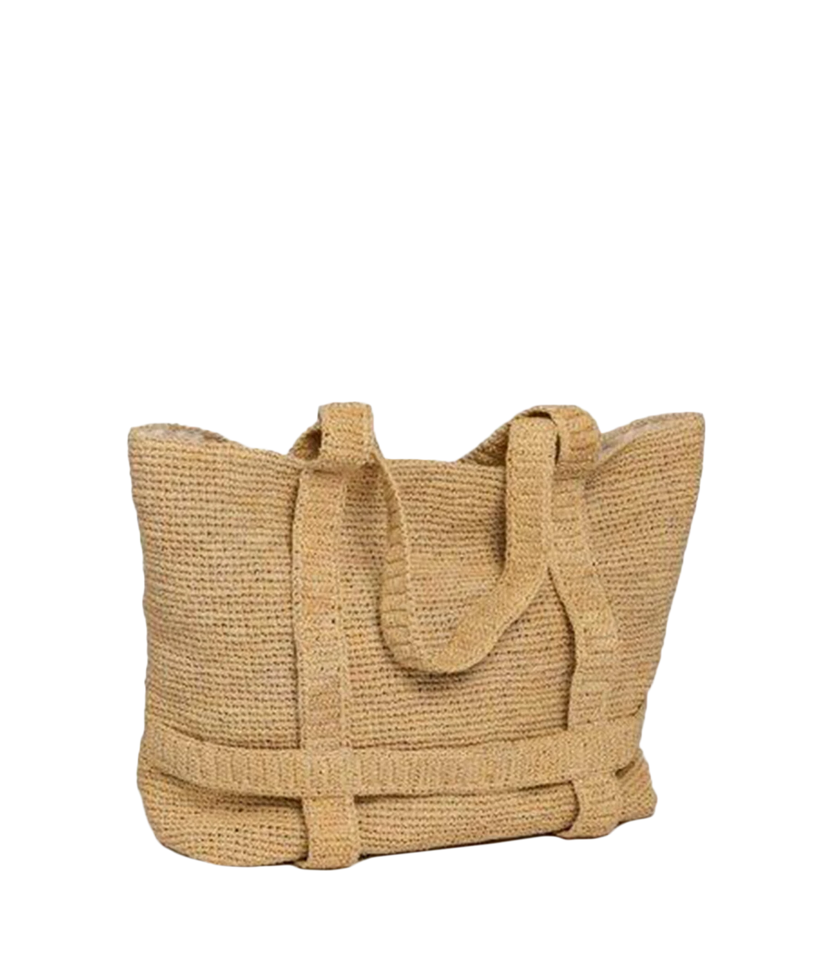 The Original Straw Traveler Bag in Natural Solid