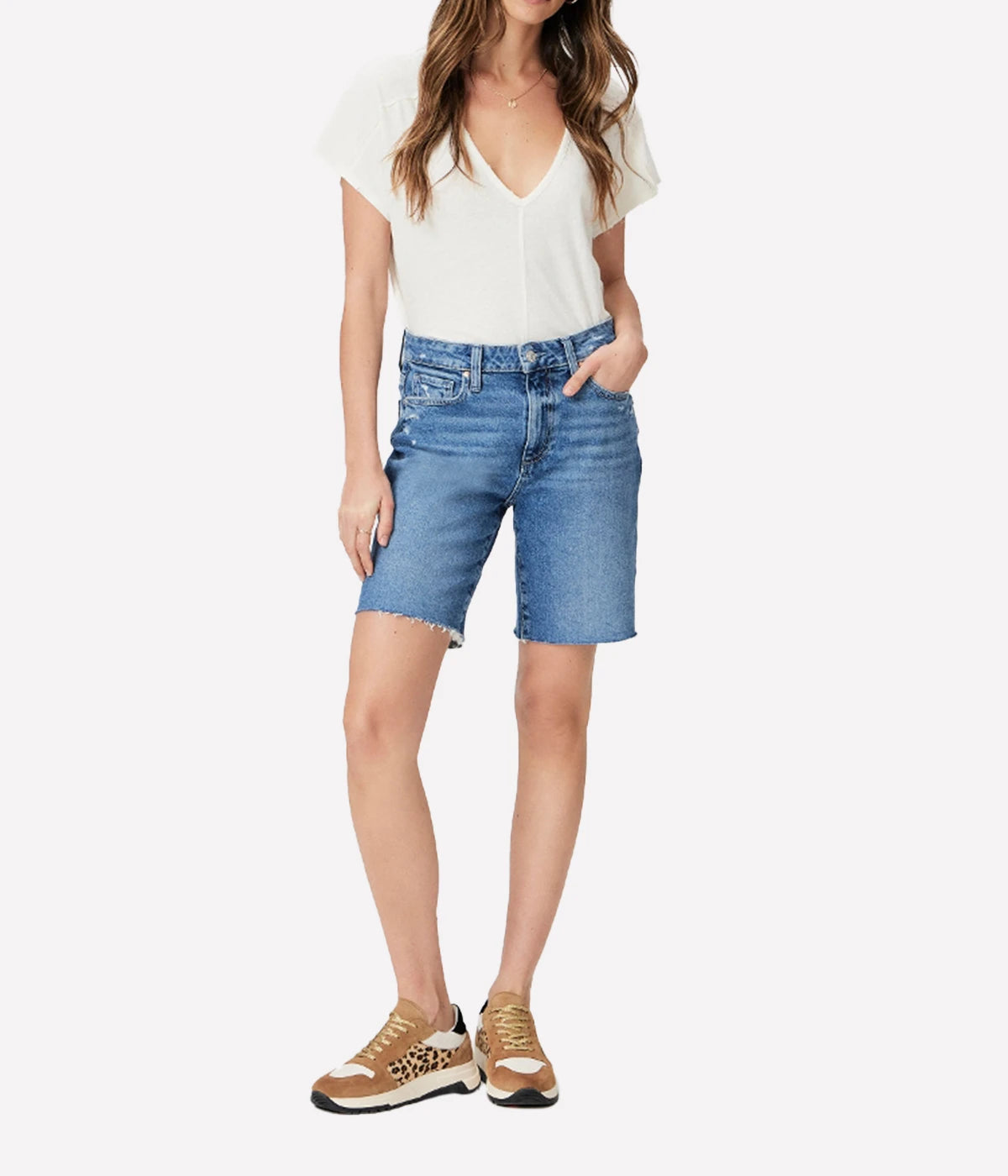 Sammy Denim Short in Zita Distressed