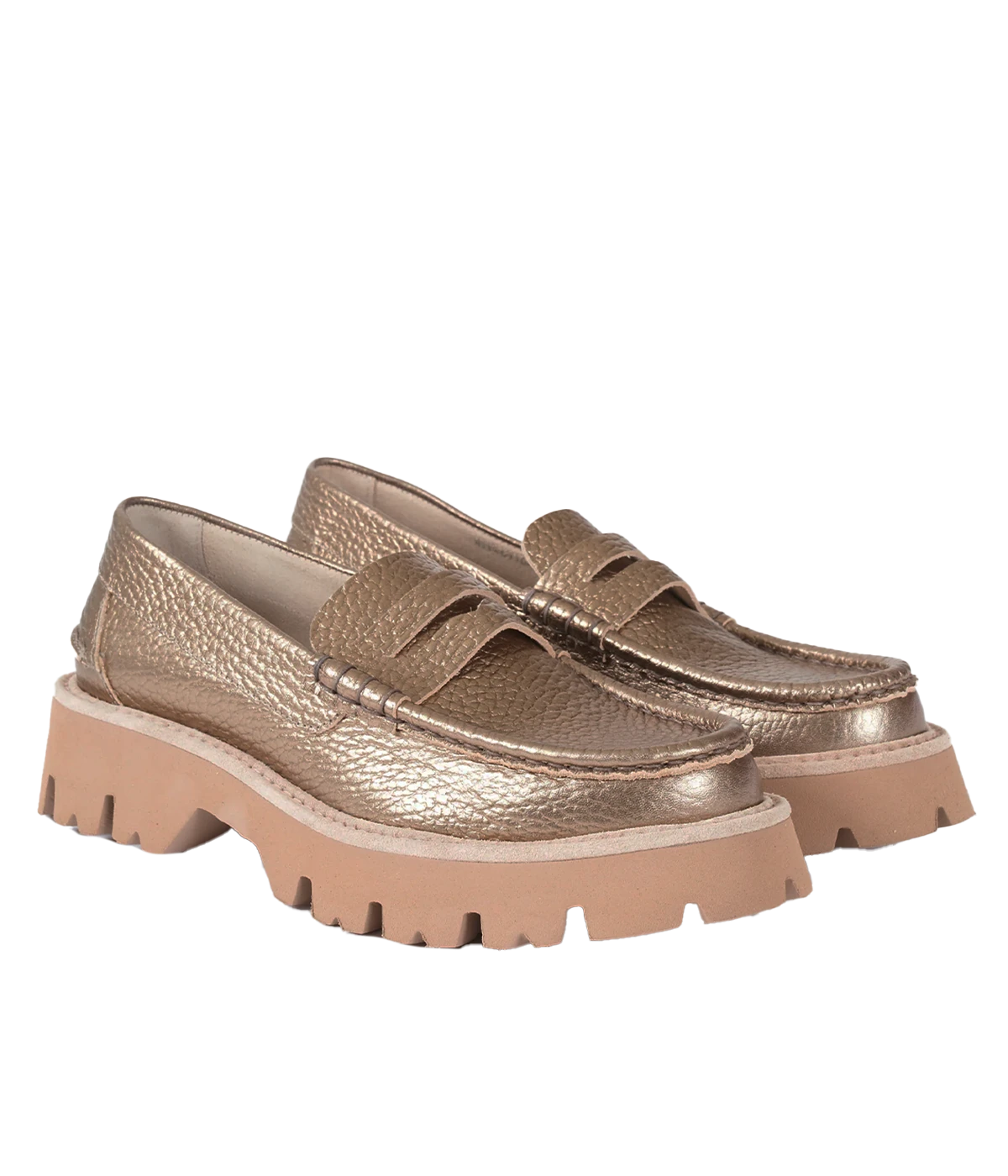 Sebas Loafer in Cava Cervo Lame