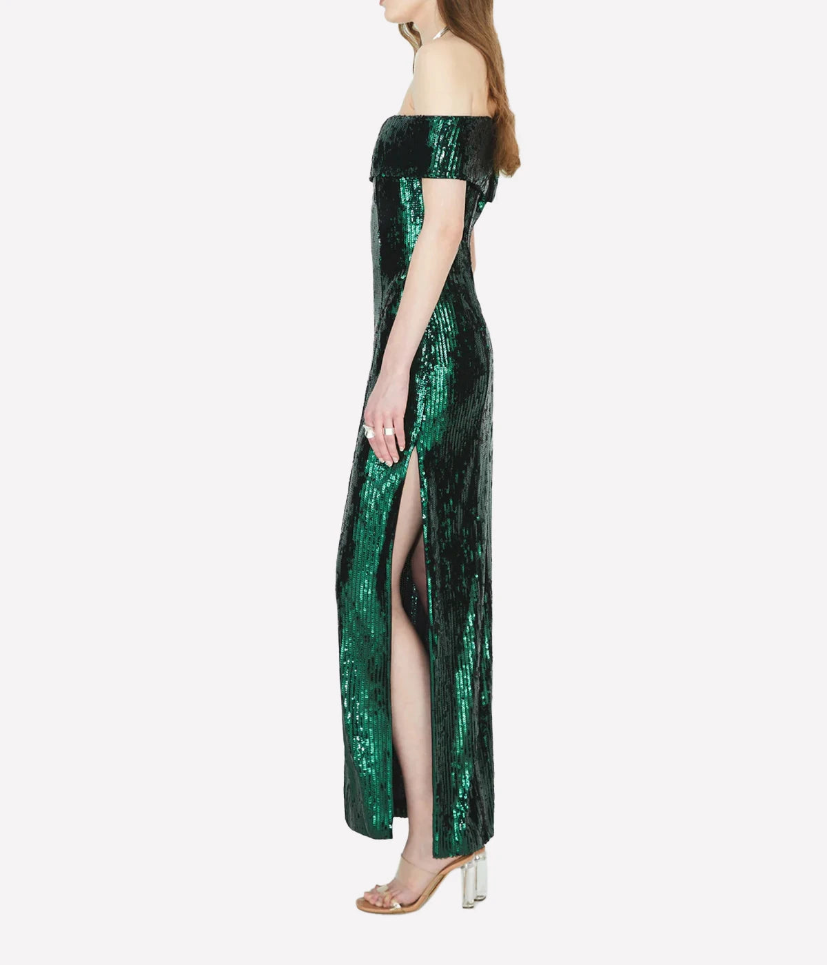 *FINAL SALE*Sequin Glencoe Dress in Emerald