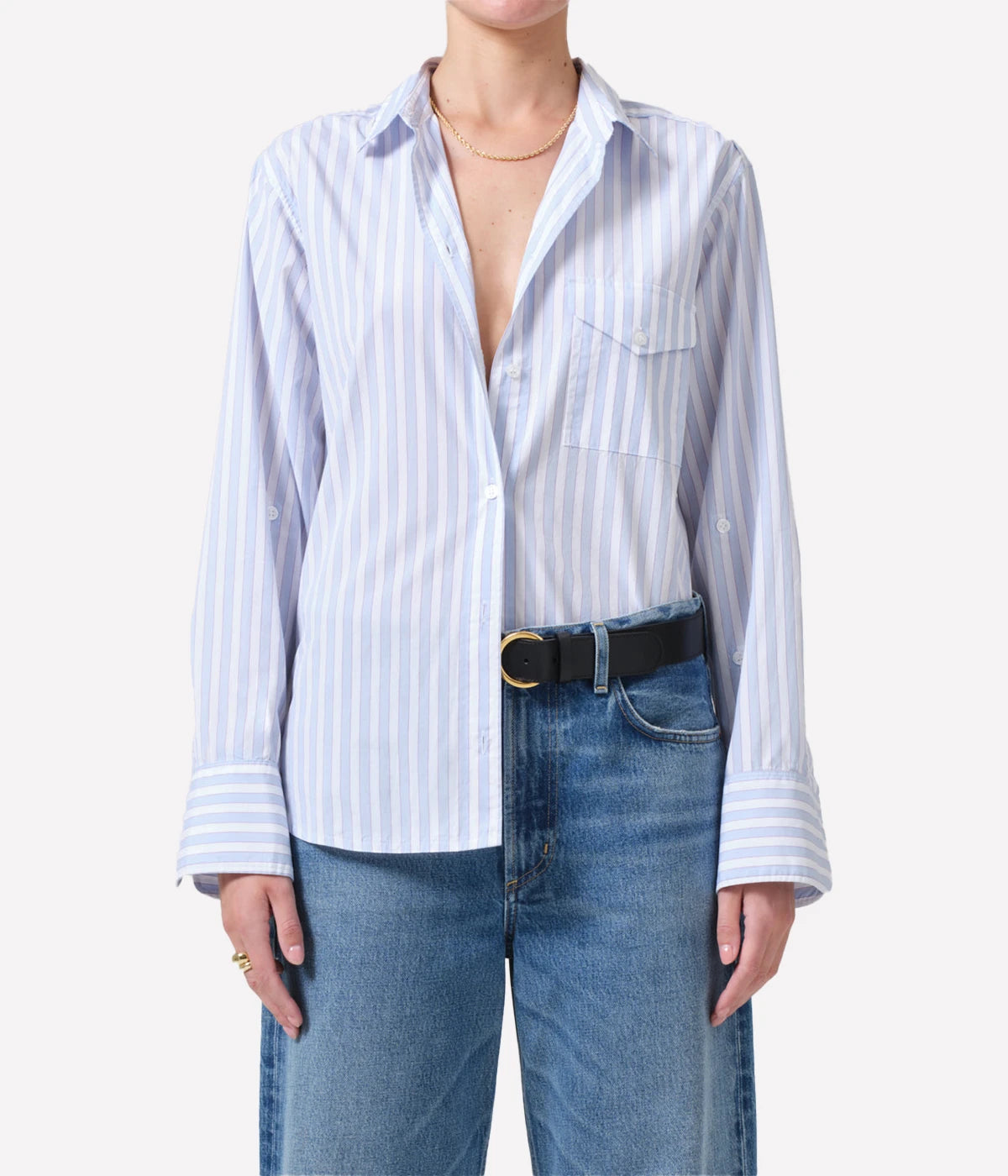 Shay Shirt in French Stripe