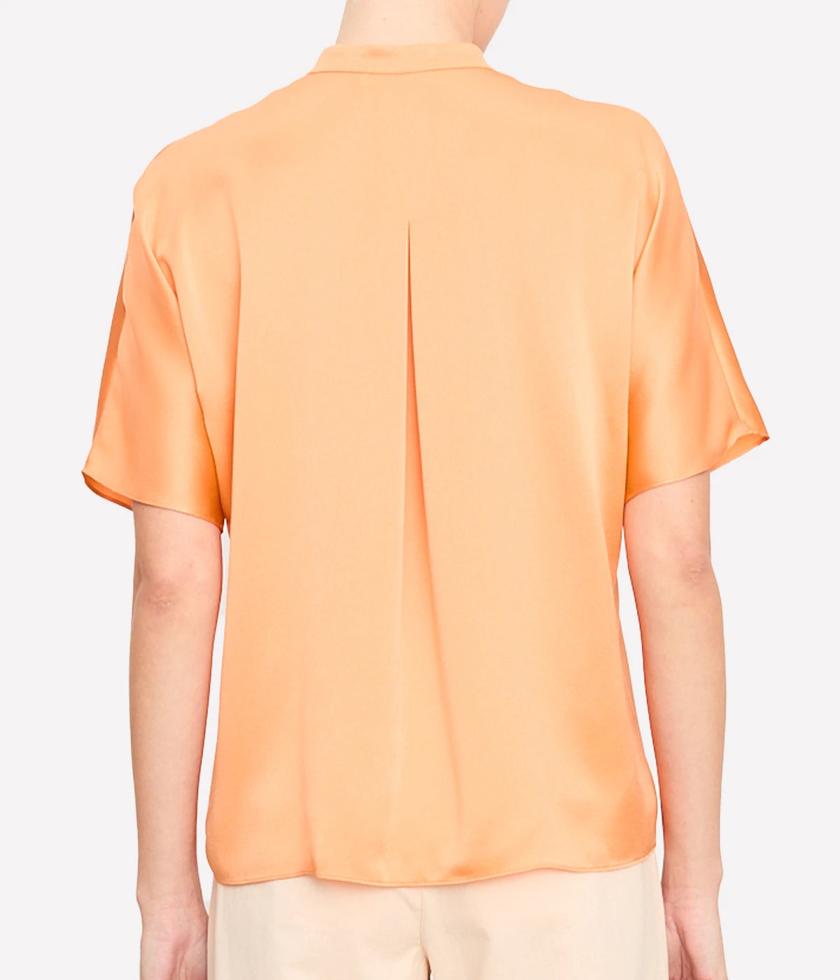 Short Sleeve Dolman Blouse in Kumquat