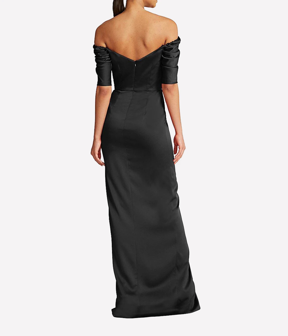Sienna Off The Shoulder Gown in Black